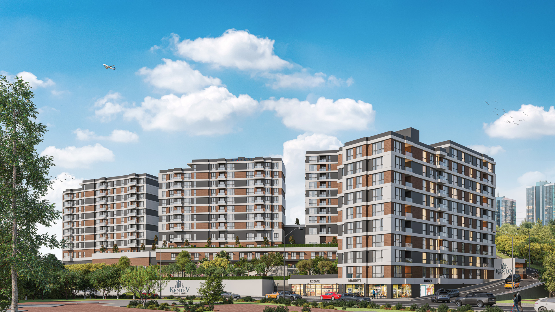 Doğayla İç İçe, Şehrin Kalbinde Bir Yaşam Sabiha Gökçen Havalimanı’nın hemen yanı başında, modern şehir yaşamının merkezinde yepyeni bir dünya yükseliyor: Kentev Yenişehir. 1